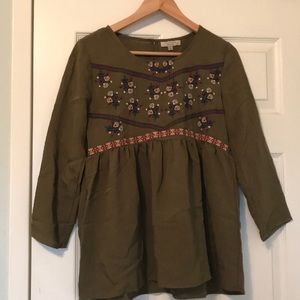 Roolee Green Blouse